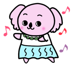 "kawaii" pink koaras sticker #4075017