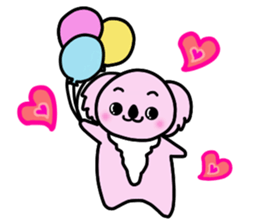 "kawaii" pink koaras sticker #4075021