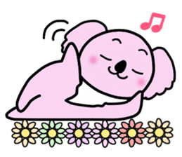 "kawaii" pink koaras sticker #4075026