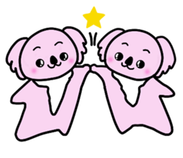 "kawaii" pink koaras sticker #4075039