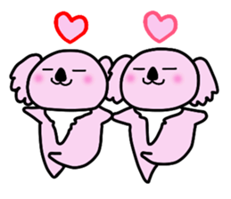 "kawaii" pink koaras sticker #4075045