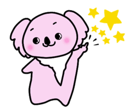 "kawaii" pink koaras sticker #4075048