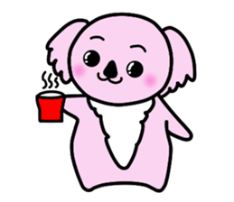 "kawaii" pink koaras sticker #4075053