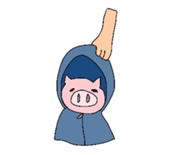 Pig lovely well sticker #4075335