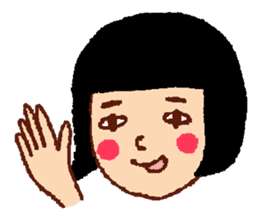 Funny face, Okame chan sticker #4075496