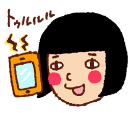 Funny face, Okame chan sticker #4075499
