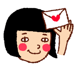 Funny face, Okame chan sticker #4075500