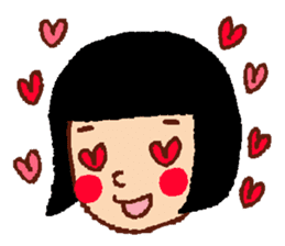 Funny face, Okame chan sticker #4075501