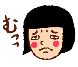 Funny face, Okame chan sticker #4075503
