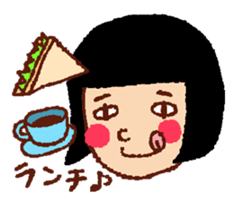 Funny face, Okame chan sticker #4075514