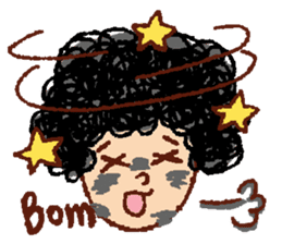 Funny face, Okame chan sticker #4075524