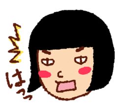 Funny face, Okame chan sticker #4075526