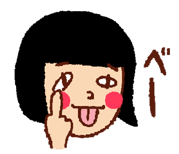 Funny face, Okame chan sticker #4075527