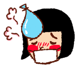 Funny face, Okame chan sticker #4075530