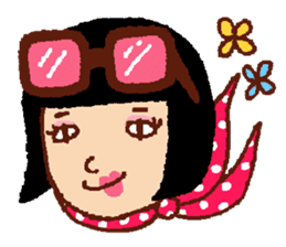 Funny face, Okame chan sticker #4075534