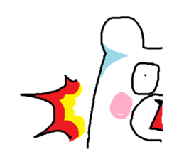 Loose white bear sticker sticker #4075626