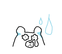 Loose white bear sticker sticker #4075628