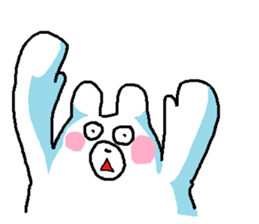 Loose white bear sticker sticker #4075629