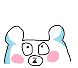 Loose white bear sticker sticker #4075636