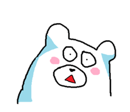 Loose white bear sticker sticker #4075654