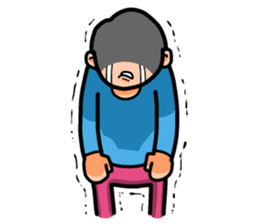 Non Twink glasses man Ver.2 sticker #4076892