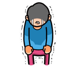 Non Twink glasses man Ver.2 sticker #4076892