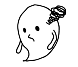 zany ghost sticker #4077137