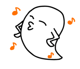 zany ghost sticker #4077145