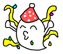 zany ghost sticker #4077150