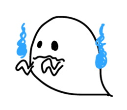 zany ghost sticker #4077157