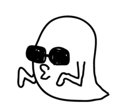 zany ghost sticker #4077160