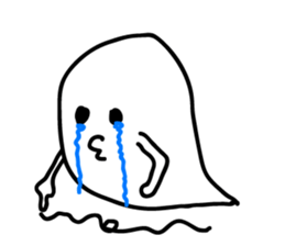 zany ghost sticker #4077167