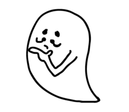 zany ghost sticker #4077172