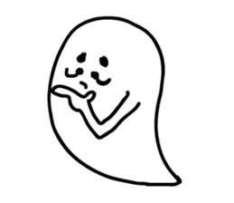 zany ghost sticker #4077172