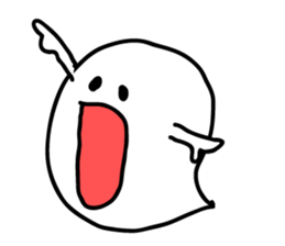 zany ghost sticker #4077173