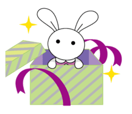 Moe-chan and her stuffed rabbit 2 sticker #4077326