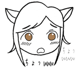 SHIROMI CAT MUSUME sticker #4077516