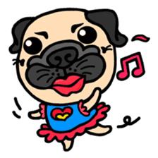 Joy's Pug World (3) sticker #4077619
