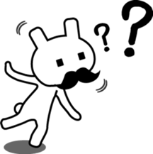 Mustache rabbit sticker #4077705