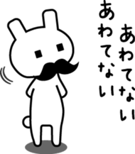 Mustache rabbit sticker #4077711