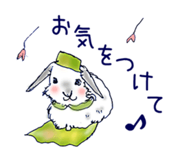 Small Rabbit and Sasuke of the Wind sticker #4078623
