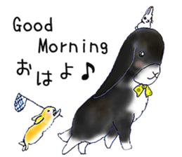 Small Rabbit and Sasuke of the Wind sticker #4078633