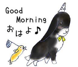 Small Rabbit and Sasuke of the Wind sticker #4078633