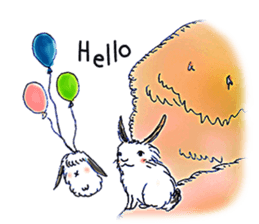 Small Rabbit and Sasuke of the Wind sticker #4078634