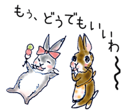 Small Rabbit and Sasuke of the Wind sticker #4078635