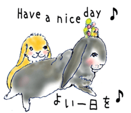 Small Rabbit and Sasuke of the Wind sticker #4078636