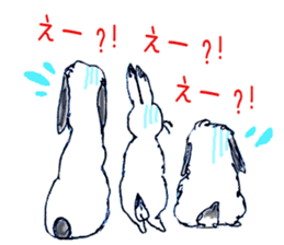 Small Rabbit and Sasuke of the Wind sticker #4078637