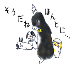 Small Rabbit and Sasuke of the Wind sticker #4078638