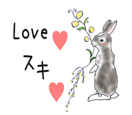 Small Rabbit and Sasuke of the Wind sticker #4078646