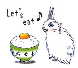 Small Rabbit and Sasuke of the Wind sticker #4078653